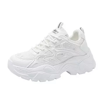 Кроссовки женские толстые низкие Park Dance, белый