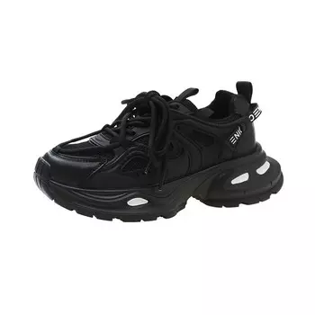 Кроссовки женские толстые низкие Park Dance, черный