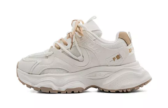 Кроссовки женские толстые низкие Paul Frank, белый/черный