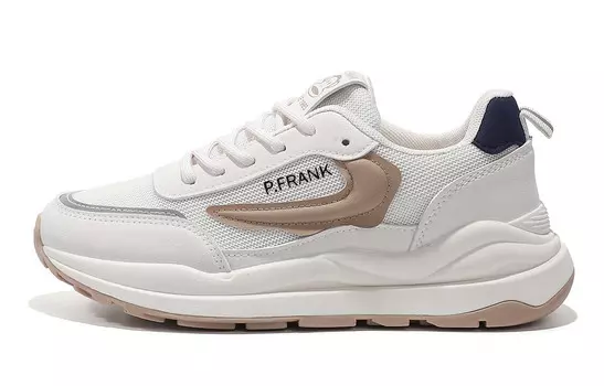 Кроссовки женские толстые низкие Paul Frank, бежевый/синий