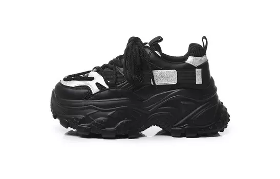 Кроссовки женские толстые низкие Pooq, бежевый