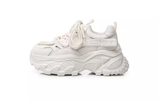 Кроссовки женские толстые низкие Pooq, фиолетовый