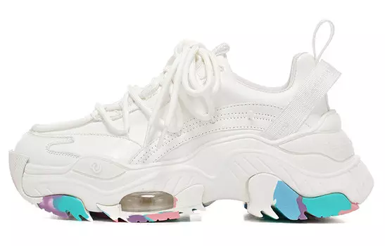 Кроссовки женские толстые низкие радужные/белый Vittorio Ventura