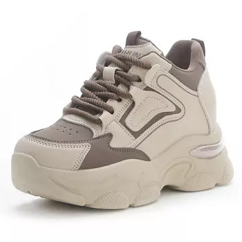 Кроссовки женские толстые низкие Reihung, хаки