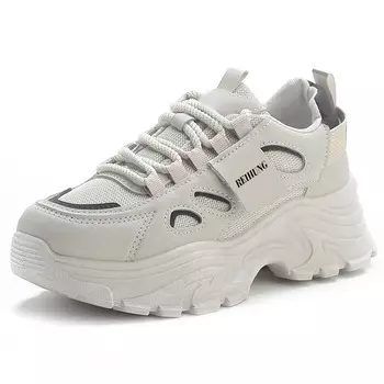 Кроссовки женские толстые низкие Reihung, серый