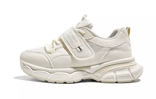 Кроссовки женские толстые низкие Renben, бежевый/коричневый