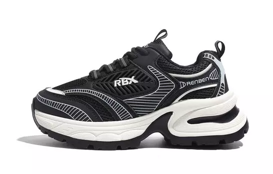 Кроссовки женские толстые низкие Renben, черный