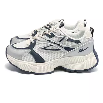 Кроссовки женские толстые низкие Rice Silver Navy Warrior 1927