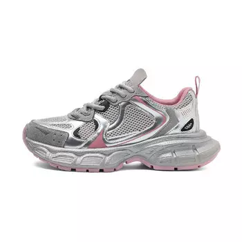 Кроссовки женские толстые низкие Roubini, серебряный