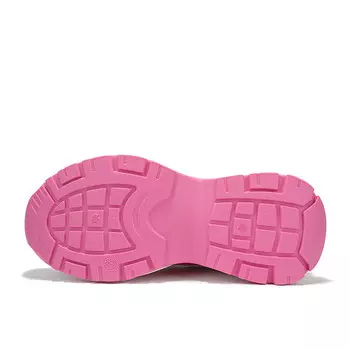 Кроссовки женские толстые низкие розово-красный Binya