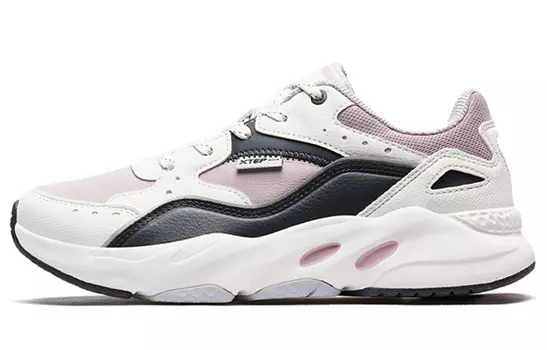 Кроссовки женские толстые низкие розовые/красные/белые Xtep