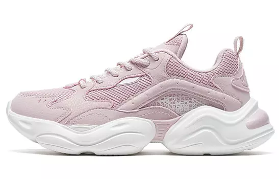 Кроссовки женские толстые низкие розовые Xtep