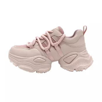 Кроссовки женские толстые низкие розовый Safiya, розовый