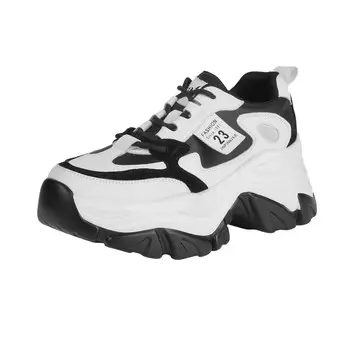 Кроссовки женские толстые низкие Safiya, цвет Apricot/Brown