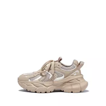 Кроссовки женские толстые низкие Selaiya, хаки