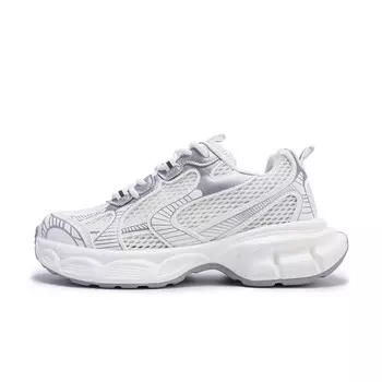 Кроссовки женские толстые низкие серебристо-серый Paul Frank