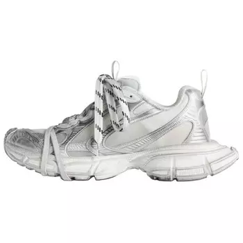 Кроссовки женские толстые низкие серебристые Balenciaga