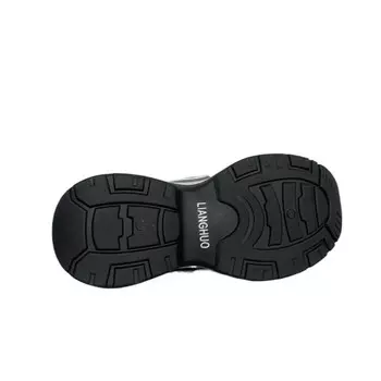 Кроссовки женские толстые низкие серебряный Lianghuo, серебряный