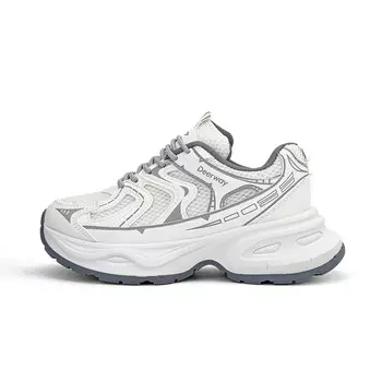 Кроссовки женские толстые низкие серый Deerway