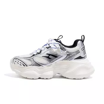 Кроссовки женские толстые низкие серый Huanqiu