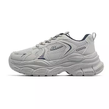 Кроссовки женские толстые низкие серый Warrior 1927