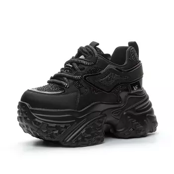 Кроссовки женские толстые низкие Shangjinni, бежевый