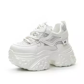 Кроссовки женские толстые низкие Shangjinni, черный