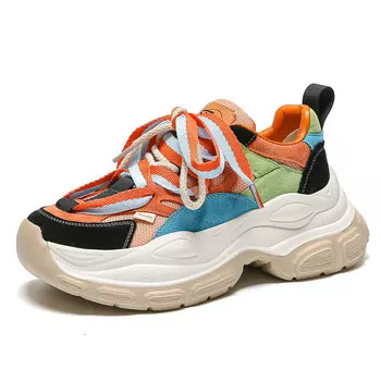 Кроссовки женские толстые низкие Sobb, цвет Light Green