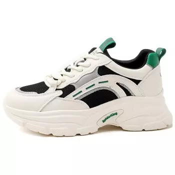 Кроссовки женские толстые низкие Spider King, черный