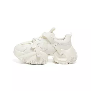 Кроссовки женские толстые низкие St&Sat, бежевый