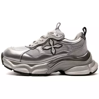 Кроссовки женские толстые низкие Stella Weisz, цвет Gunmetal