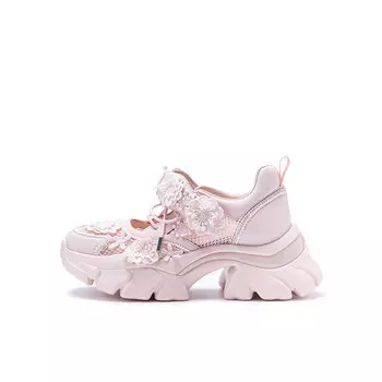 Кроссовки женские толстые низкие Talitaqoom, розовый