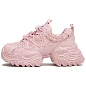 Кроссовки женские толстые низкие Tata, бежевый/серый