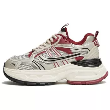 Кроссовки женские толстые низкие Tata, цвет Silver/Gray/Black