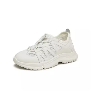 Кроссовки женские толстые низкие Teenmix, бежевый