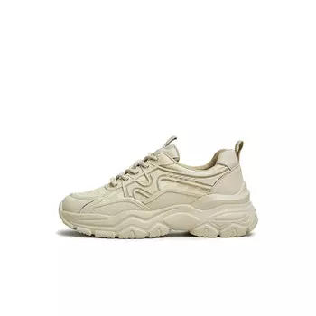 Кроссовки женские толстые низкие Teenmix, бежевый