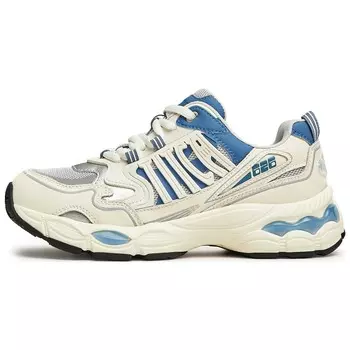 Кроссовки женские толстые низкие Teenmix, бежевый/синий