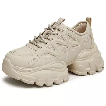 Кроссовки женские толстые низкие Teenmix, цвет Apricot