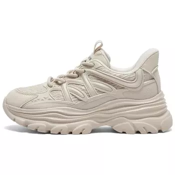 Кроссовки женские толстые низкие Teenmix, цвет Apricot