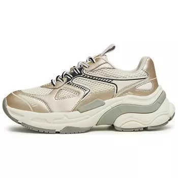 Кроссовки женские толстые низкие Teenmix, цвет Champagne