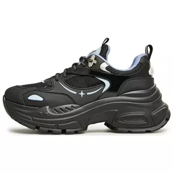 Кроссовки женские толстые низкие Teenmix, цвет Interstellar Black