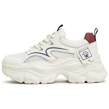 Кроссовки женские толстые низкие Teenmix, серебряный