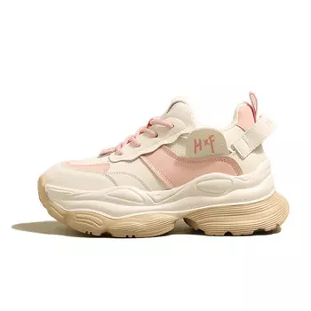 Кроссовки женские толстые низкие Teresa, бежевый