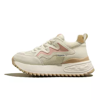 Кроссовки женские толстые низкие Teresa, бежевый