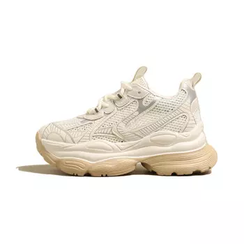 Кроссовки женские толстые низкие Teresa, цвет Beige mesh