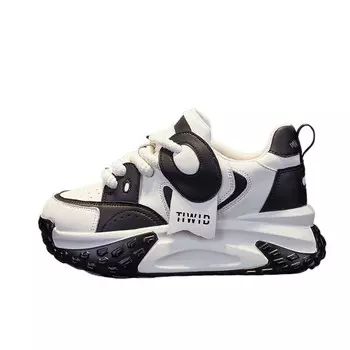 Кроссовки женские толстые низкие The Mystery Of Glamour, черный