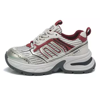 Кроссовки женские толстые низкие Tomay, серебряный