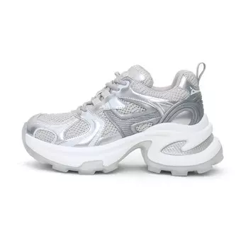 Кроссовки женские толстые низкие Uncle'S House, цвет Space Silver Gray