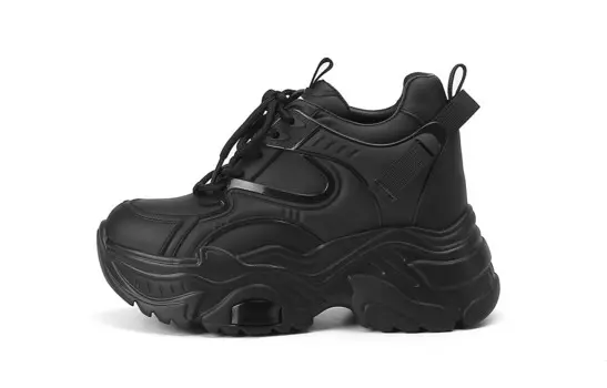 Кроссовки женские толстые низкие Vedullar, черный