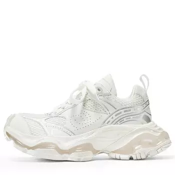 Кроссовки женские толстые низкие Vittorio Ventura, цвет White Silver